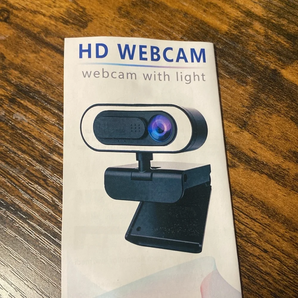 HD Webcam with Ring Light